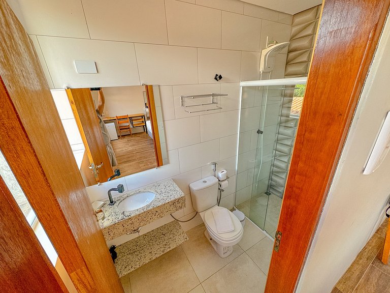 3C Quarto e banheiro exclusivo |Centro Serra Negra