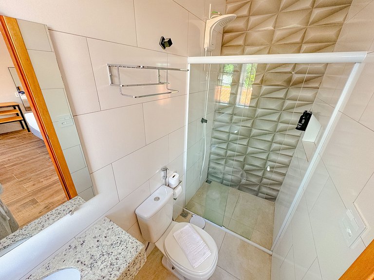 3C Quarto e banheiro exclusivo |Centro Serra Negra
